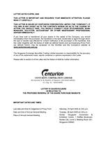 Letter to Shareholder