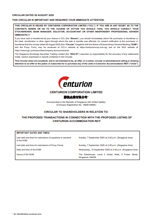 EGM Circular to Shareholders